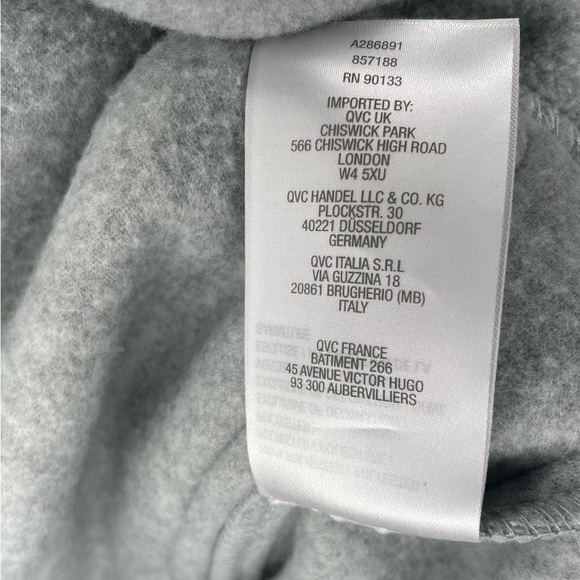 Vintage Bob Mackie Wearable Art Cardigan Sweater Gray Black Embroidered XL - Picture 12 of 14